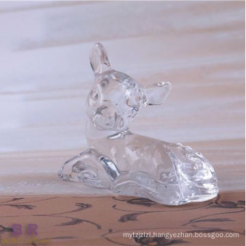 Animal Shaped Crystal Glass Deer For Home Decoration